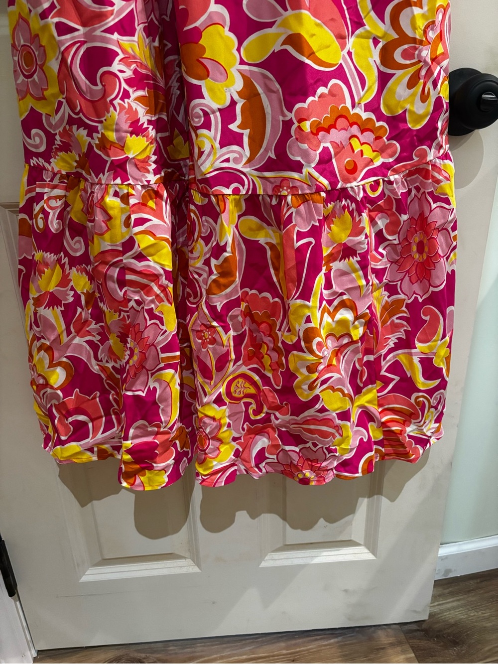 J.Crew Bright Pink Floral Maxi Dress - Picture 3 of 4